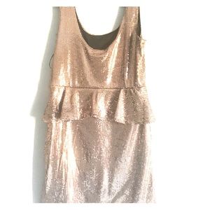 Y2K, Bronze sequins pendulum dress. size small